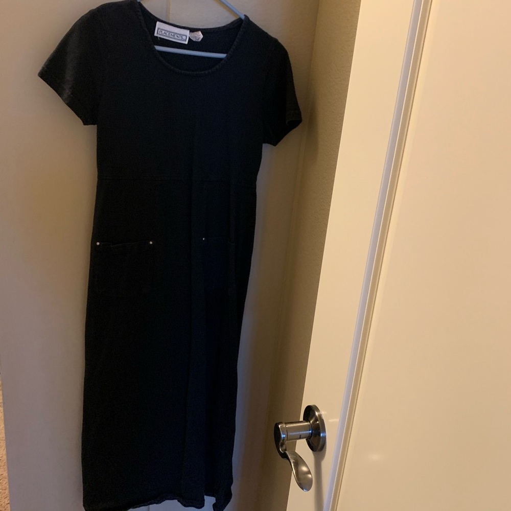 Black cotton dress size S